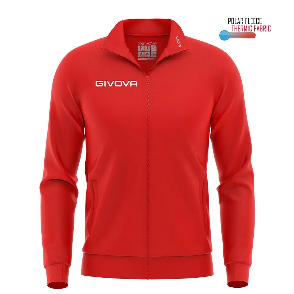 Giacca tuta uomo givova rosso 4/7