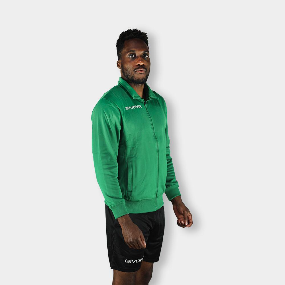 Bluza sportowa Givova Polarfleece Mono 500 zielona 2/4