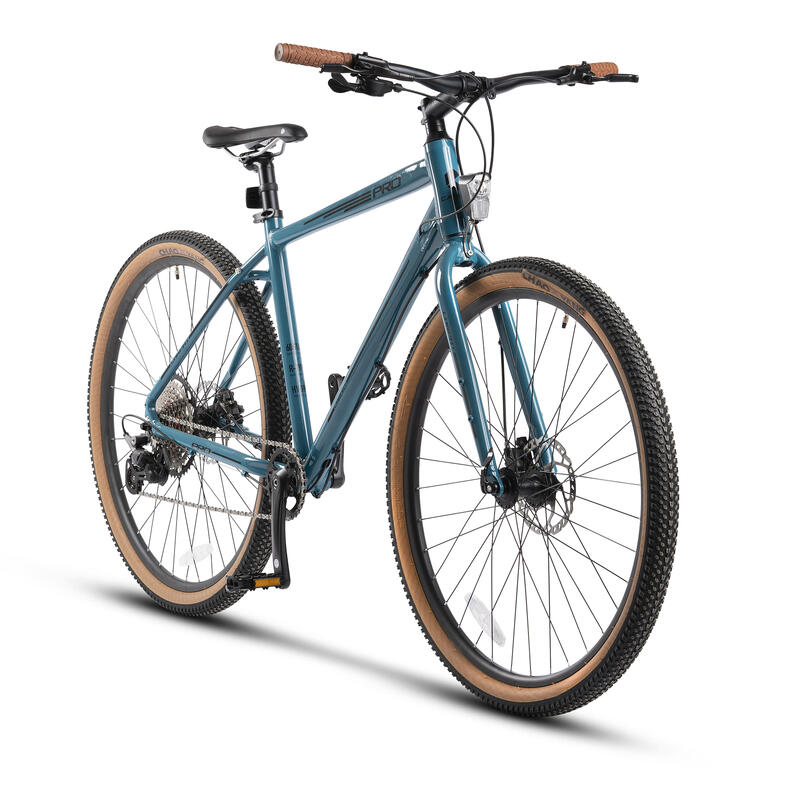 Bicicleta CARPAT PRO, Shimano Deore, Frane Hidraulice, Aluminiu, Turcoaz/Negru