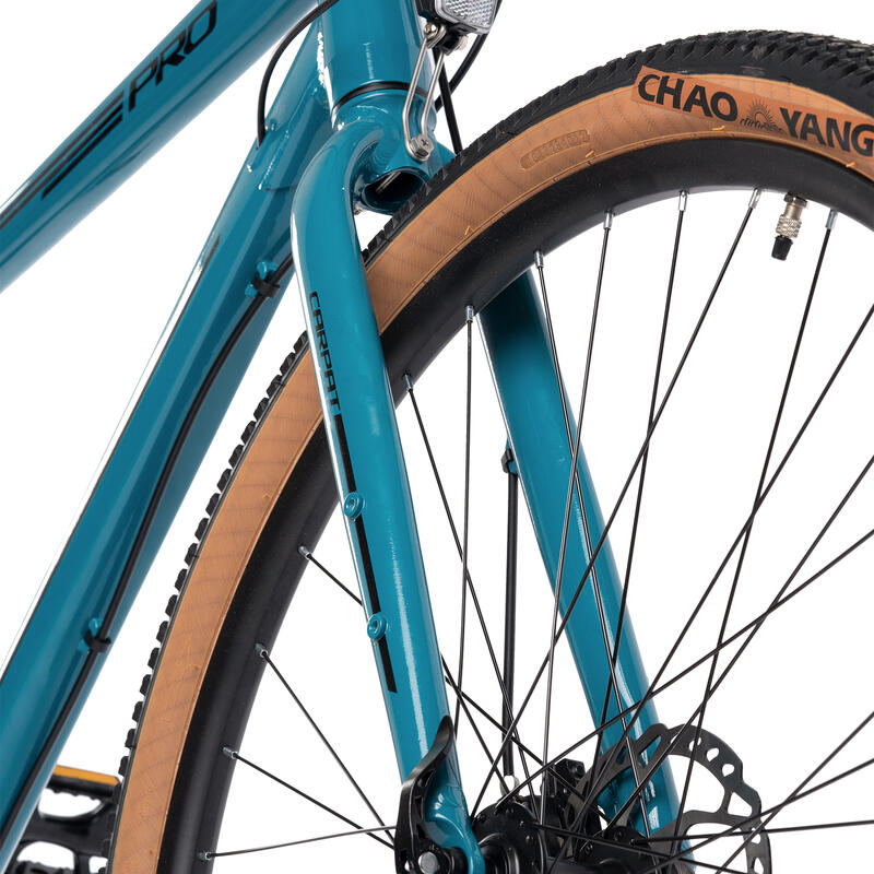 Bicicleta CARPAT PRO, Shimano Deore, Frane Hidraulice, Aluminiu, Turcoaz/Negru