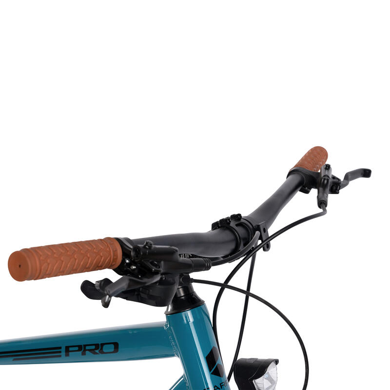 Bicicleta CARPAT PRO, Shimano Deore, Frane Hidraulice, Aluminiu, Turcoaz/Negru