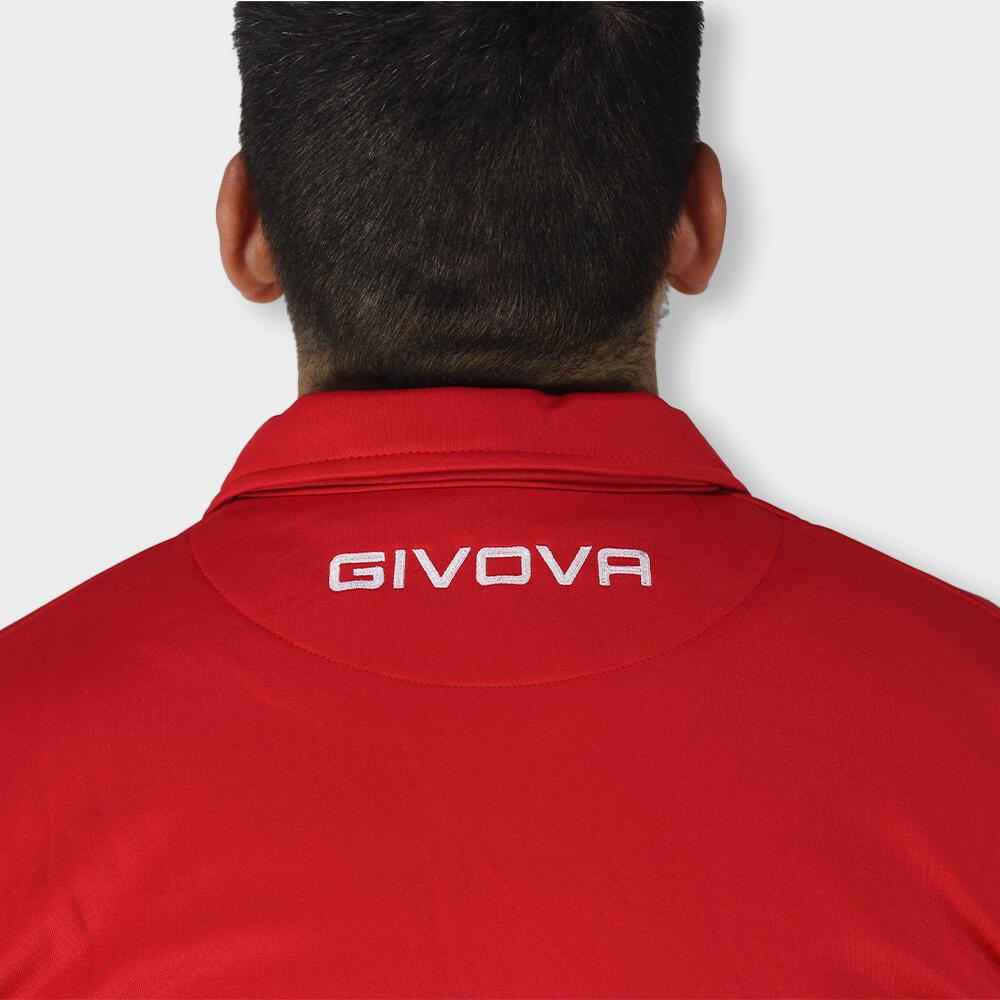 Sudadera Adulto Técnica Mono 500 Givova Rojo Poliéster 5/7