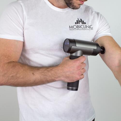 Pistola de masaje muscular Portátil  Pantalla LCD  6 cabezales