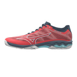 Chaussures de tennis pour femmes Mizuno Wave Exceed Light CC Fierry Coral 2