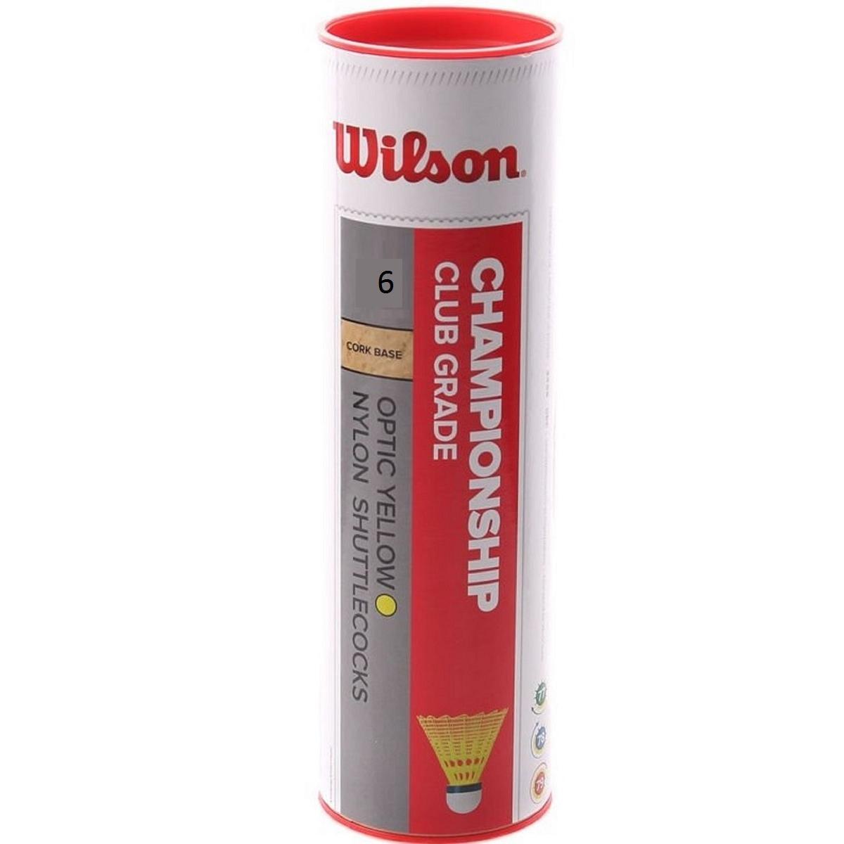Tubo de 6 volantes Wilson Championship 4/4