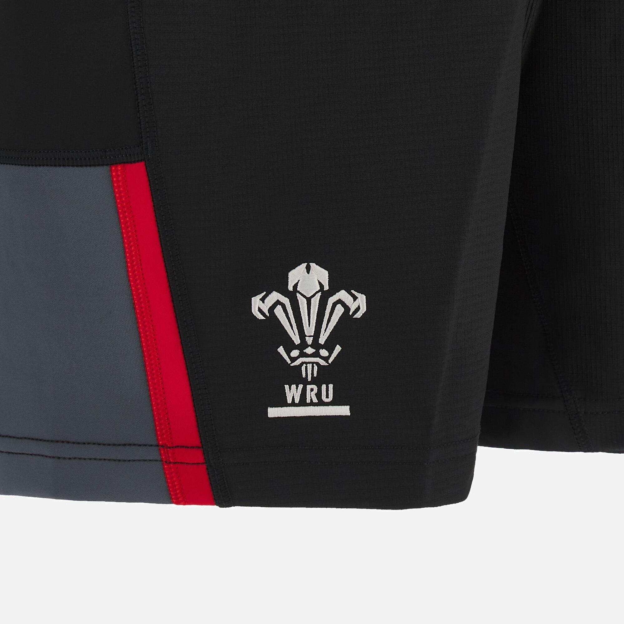 Macron Wales Mens Training Rugby Shorts 3/4