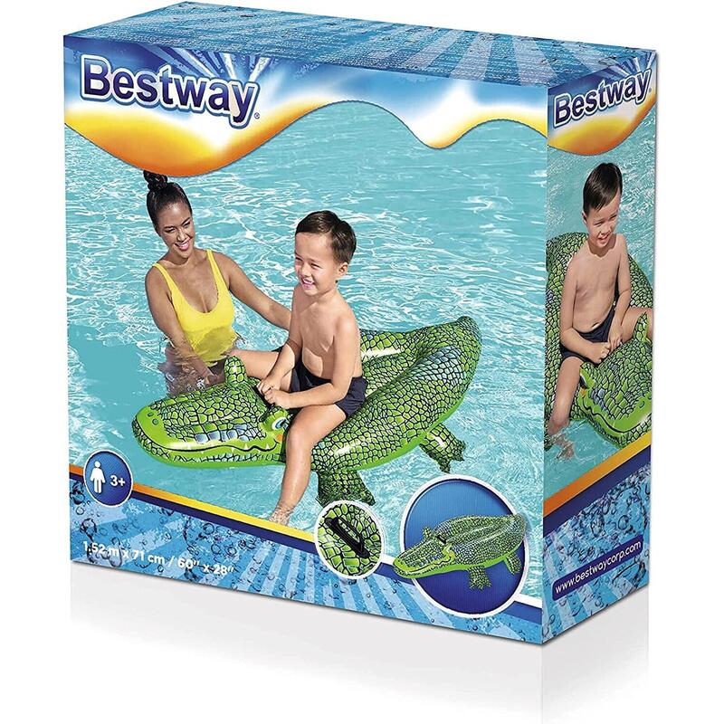 Bestway Buddy Crocodile Ride-On - Figurine flottante gonflable