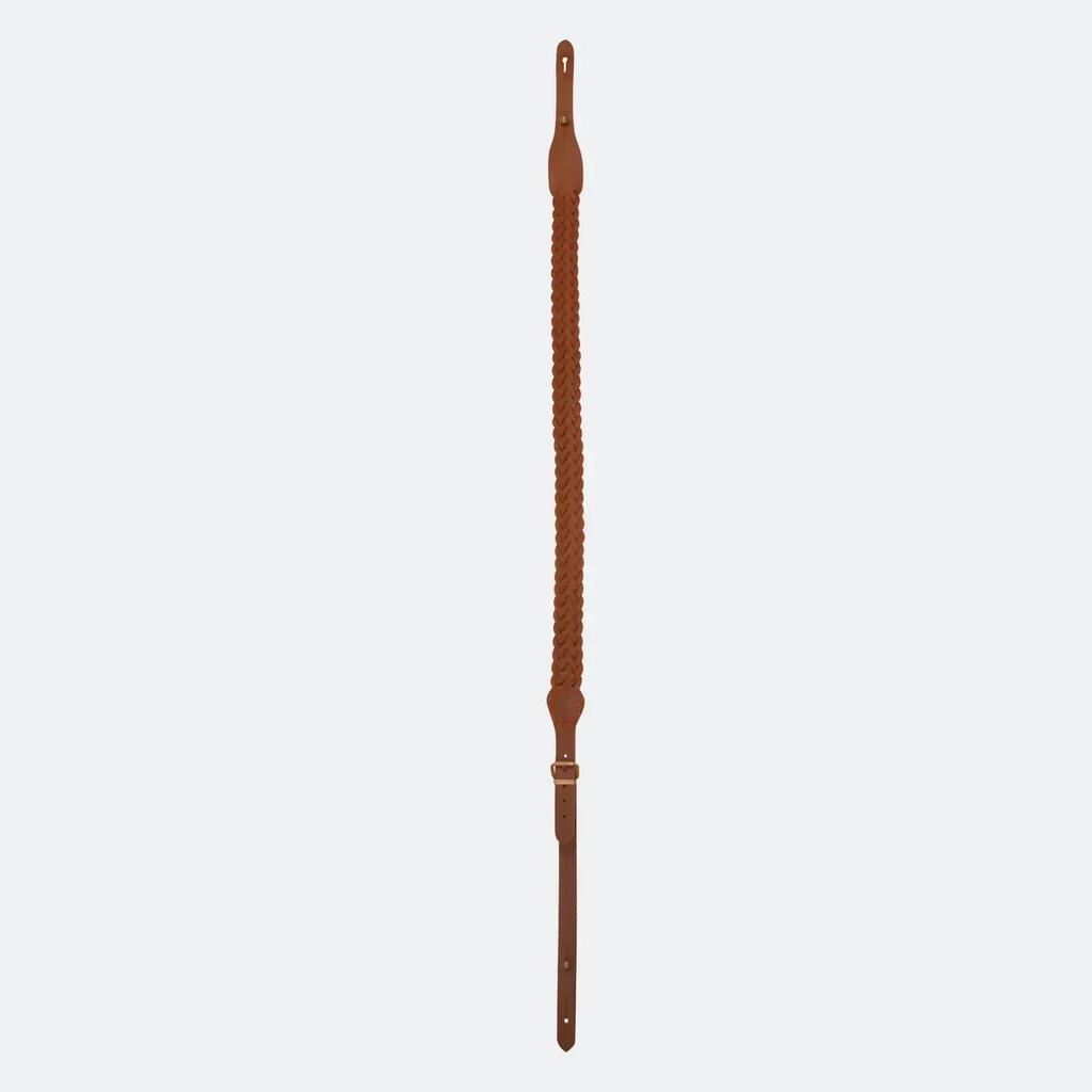 Braided leather suspenders with 7 strands Fuzyon Chasse
