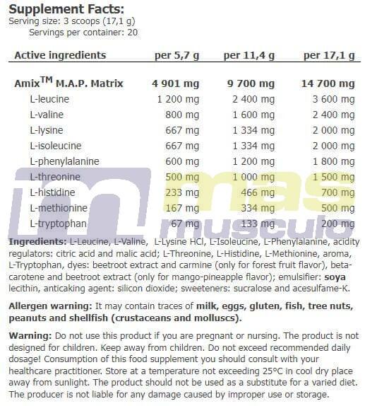 Amix MAP Powder 344 Gr - Optimiza la Síntesis de Proteínas - Máxima Absorción 5/5