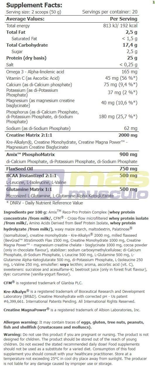 Reco-Pro Protein - 1Kg Frutas del Bosque Amix Nutrition 4/4