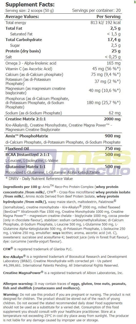 Amix Performance Reco-pro 500 Gr 5/5
