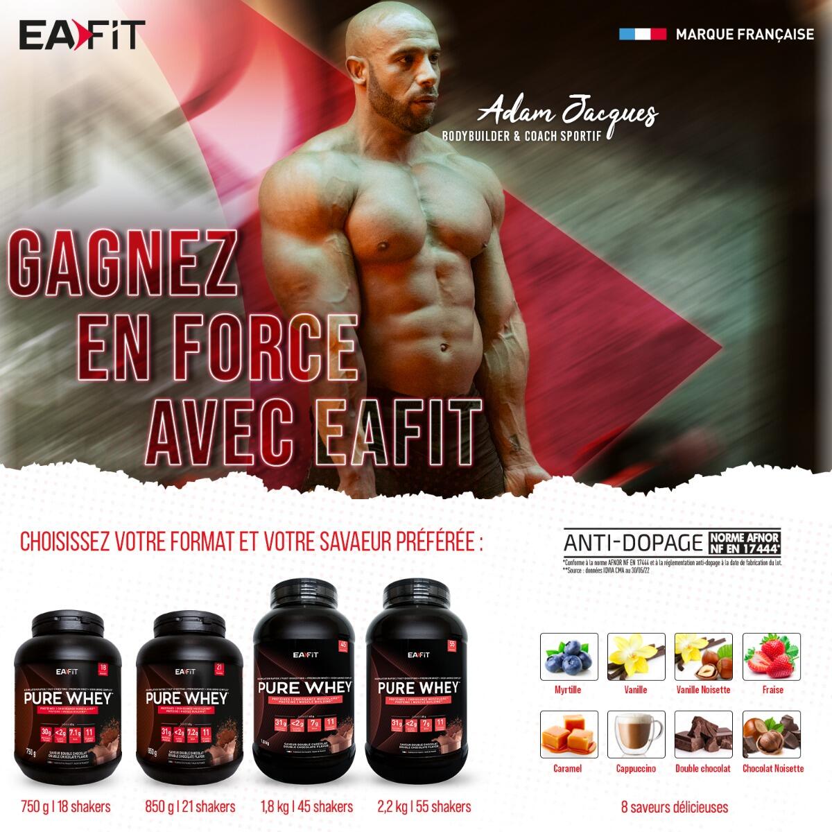 Pure Whey vanille intense EA Fit 2,2kg 4/7