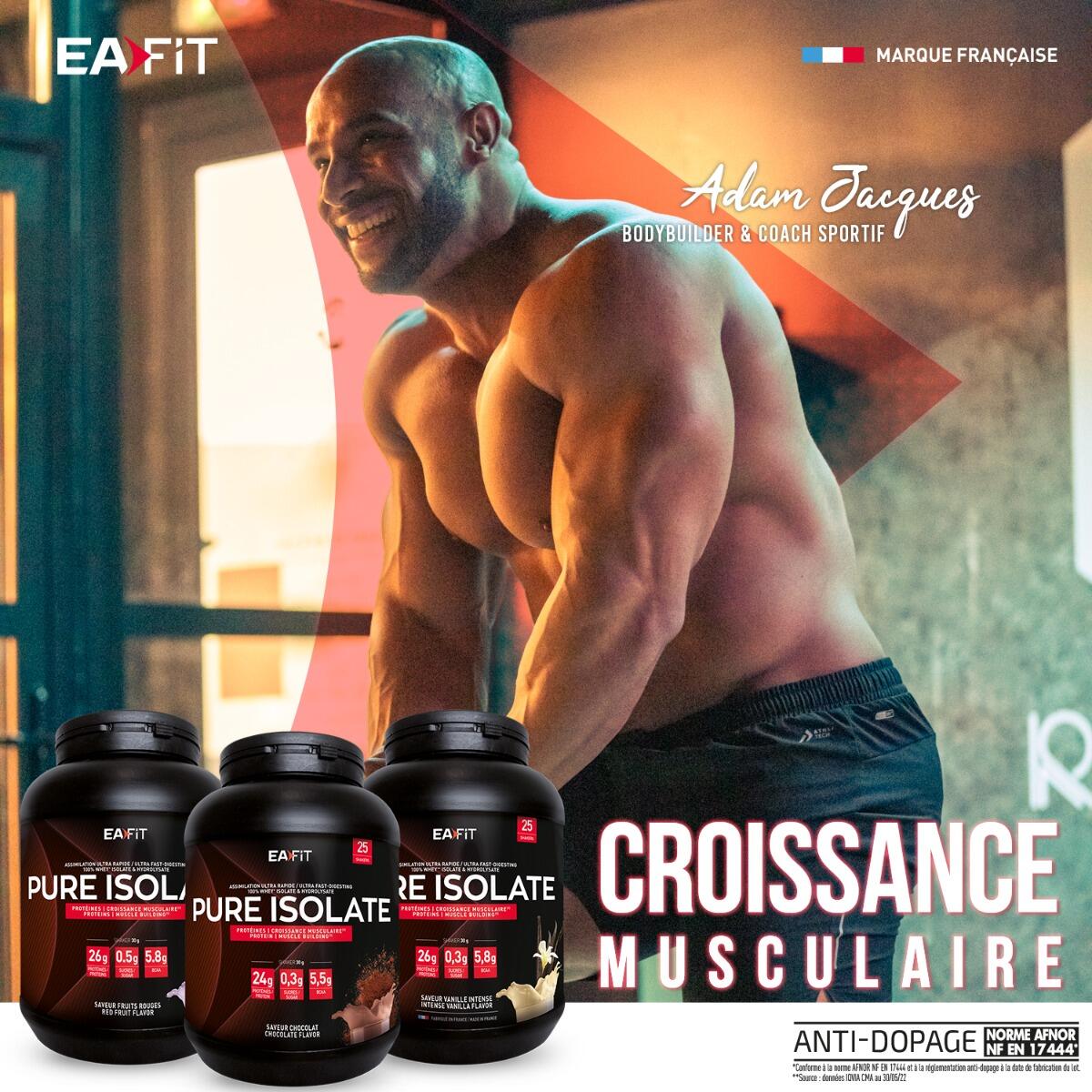 Pure Whey Isolate Vanille EAFit - pot de 750g 2/6