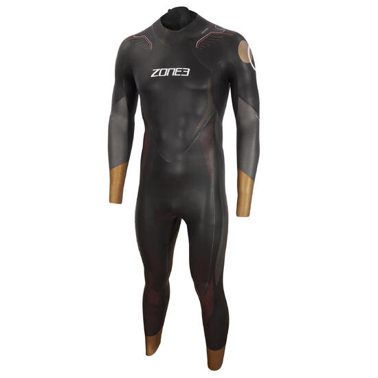 Pianka triathlonowa męska ZONE3 Thermal Aspire 4 mm black/grey/gold/red