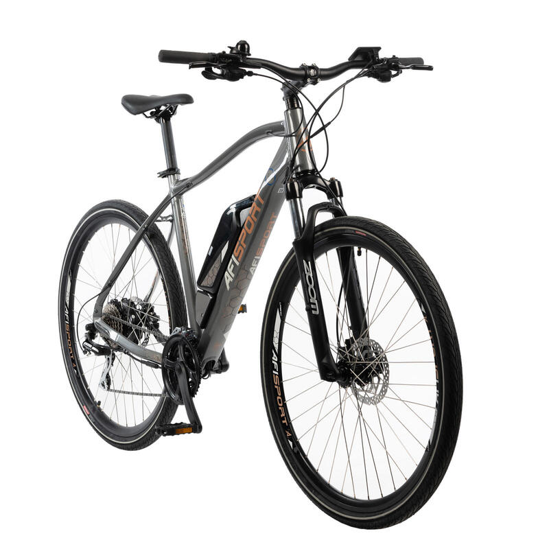 Bicicleta Electrica Afisport C17 - 28 Inch, M-L, Gri