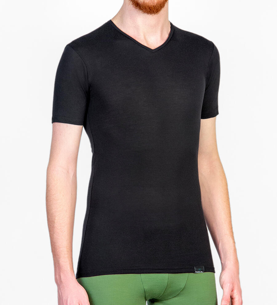 Tricou bărbați v-neck tencel