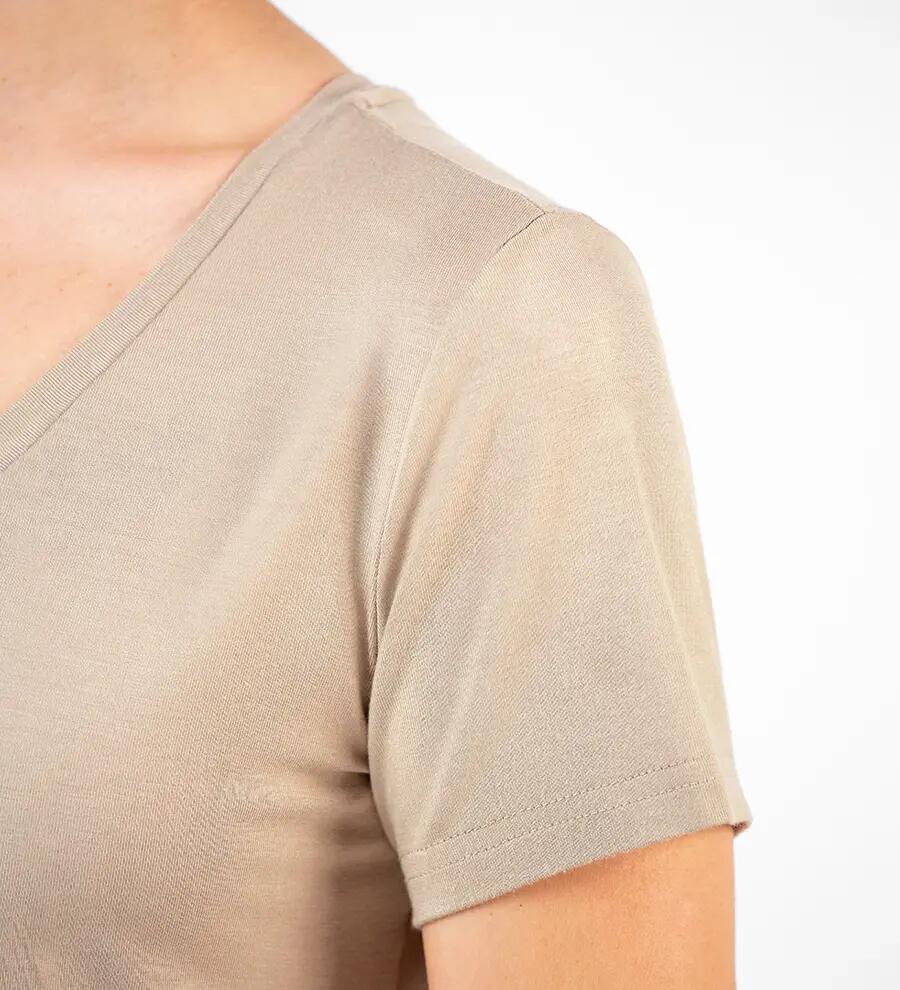 Tricou damă v-neck bambus 3/6