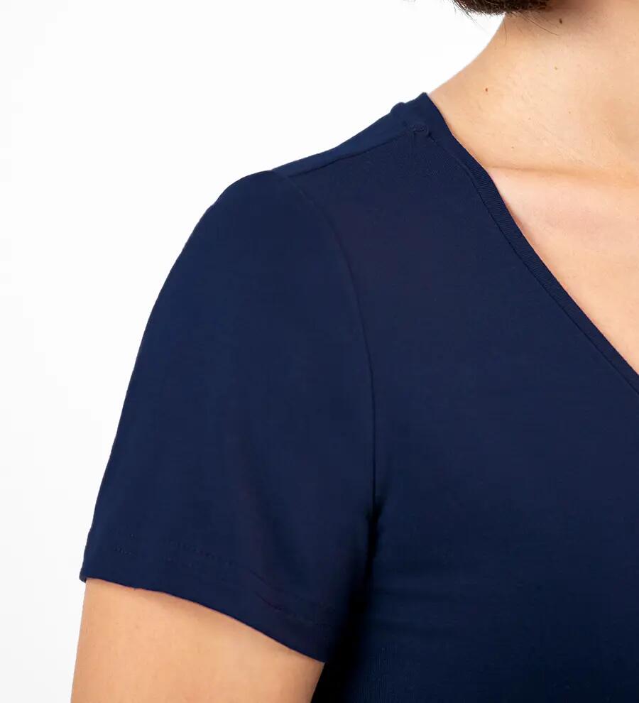 Tricou damă v-neck bambus 3/6