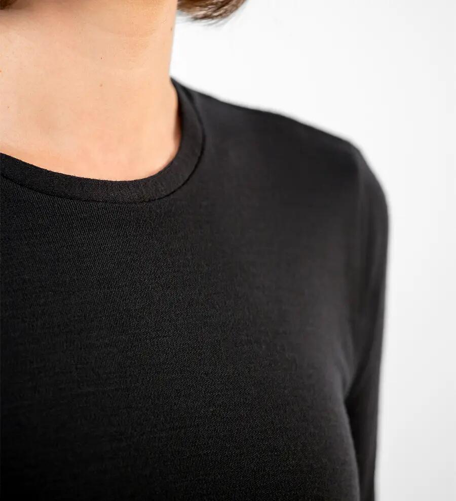 Bluză lungă damă 100% merino 3/6