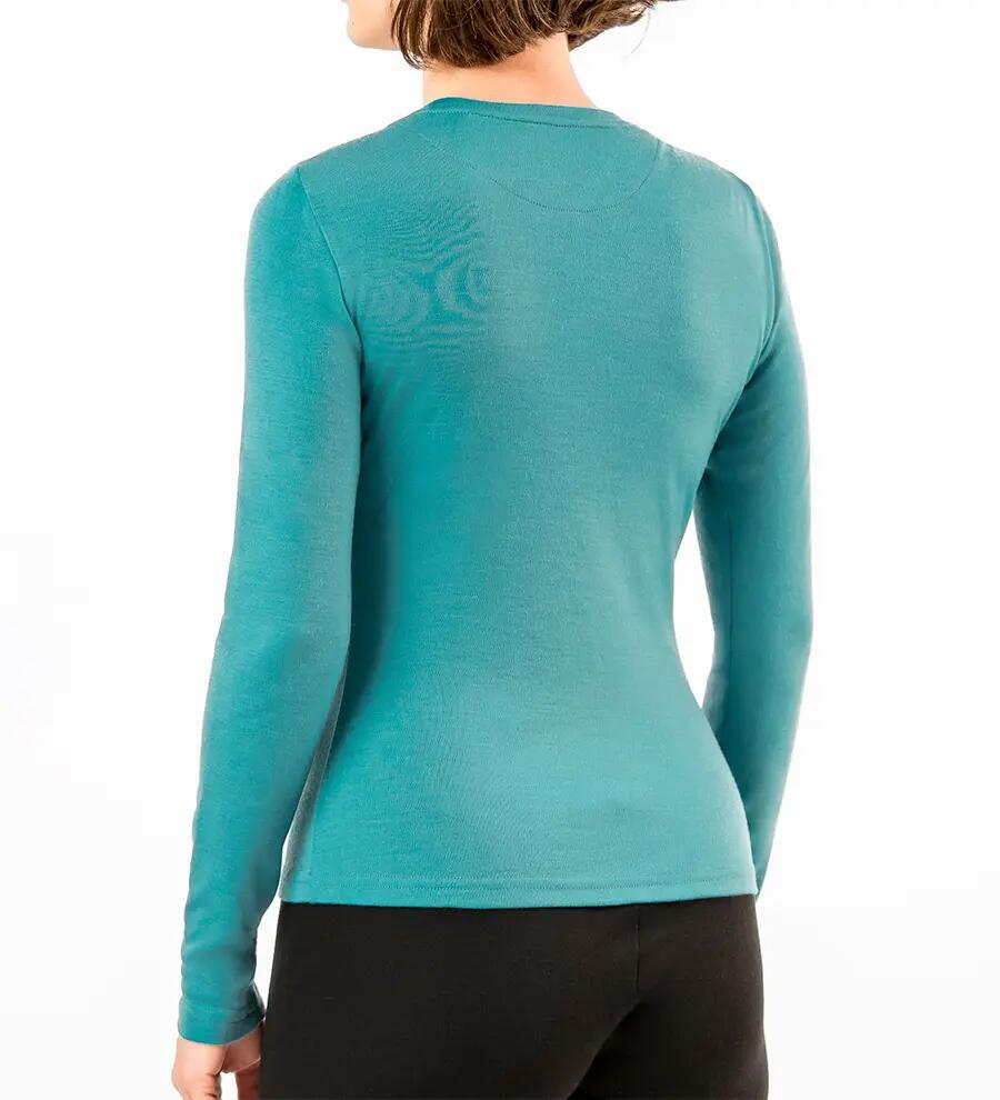 Bluză scurtă damă 100% merino 2/6