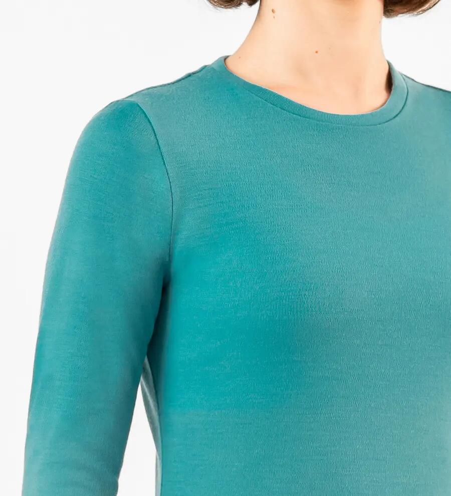 Bluză scurtă damă 100% merino 3/6