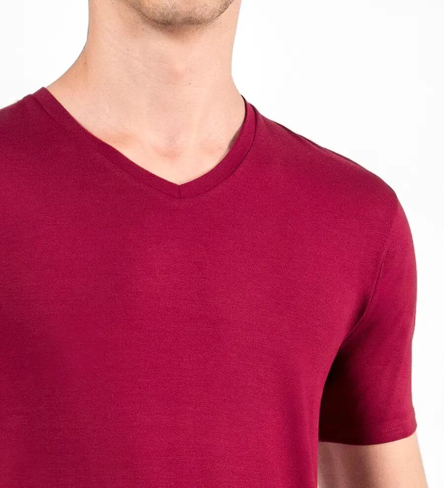 Tricou bărbați v-neck bambus 3/6