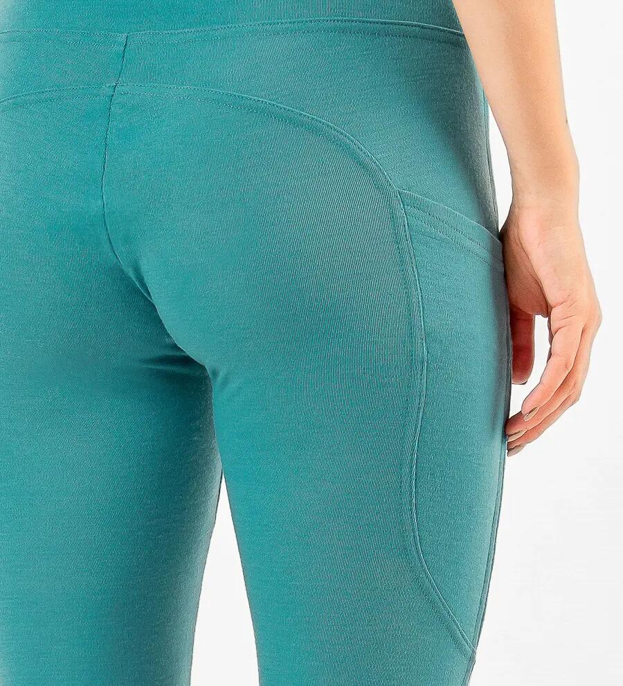 Colanți cu buzunare damă 100% merino 3/6