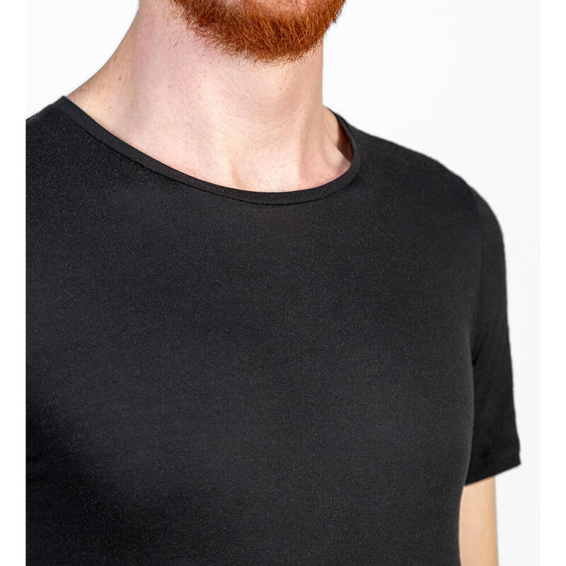 Tricou bărbați tencel negru