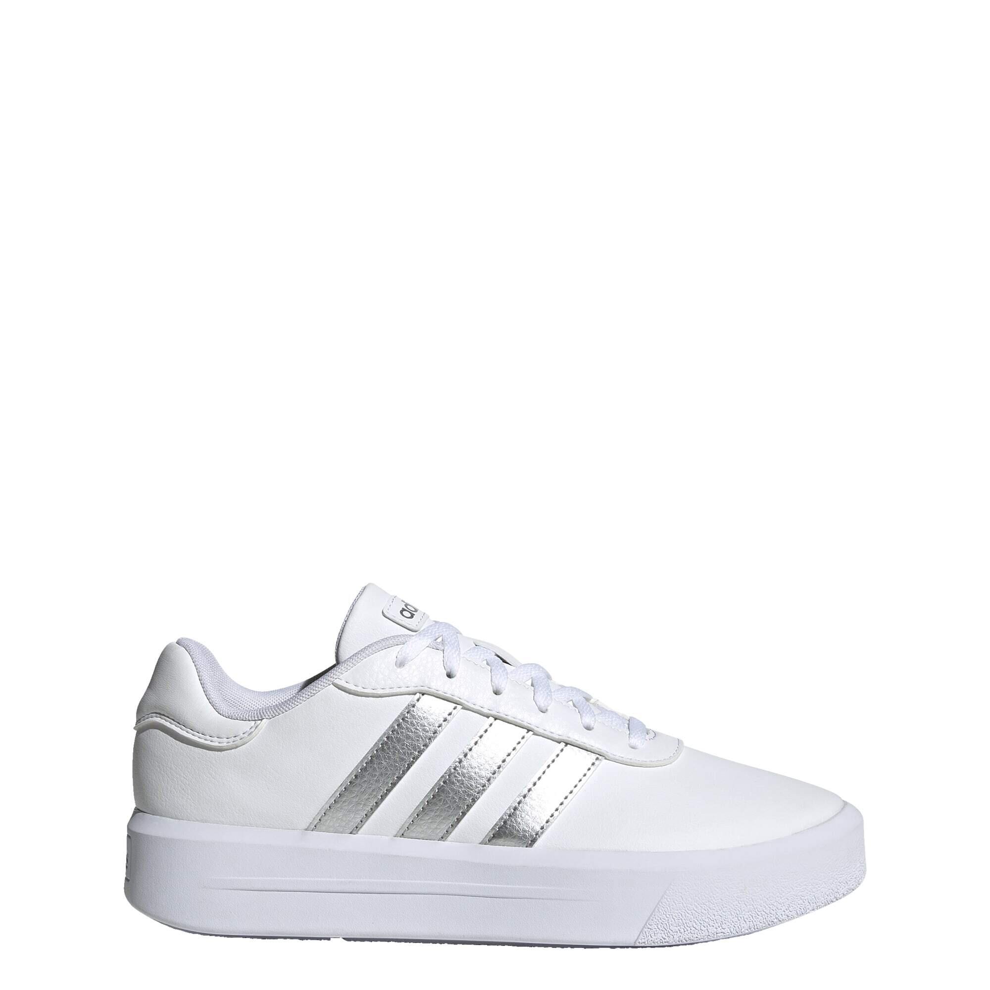 Ténis casual de mulher adidas court platform branco