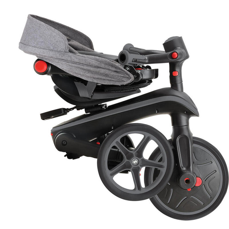 Tricycle EXPLORER 4-en-1 Évolutif & Pliable - Gris