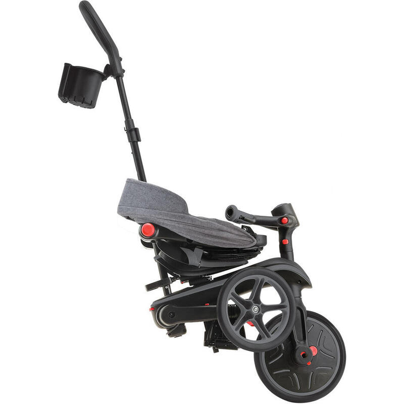 Tricycle EXPLORER 4-en-1 Évolutif & Pliable - Gris