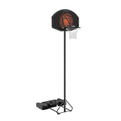 Draagbare basketbalpaal highlight composiet zwart