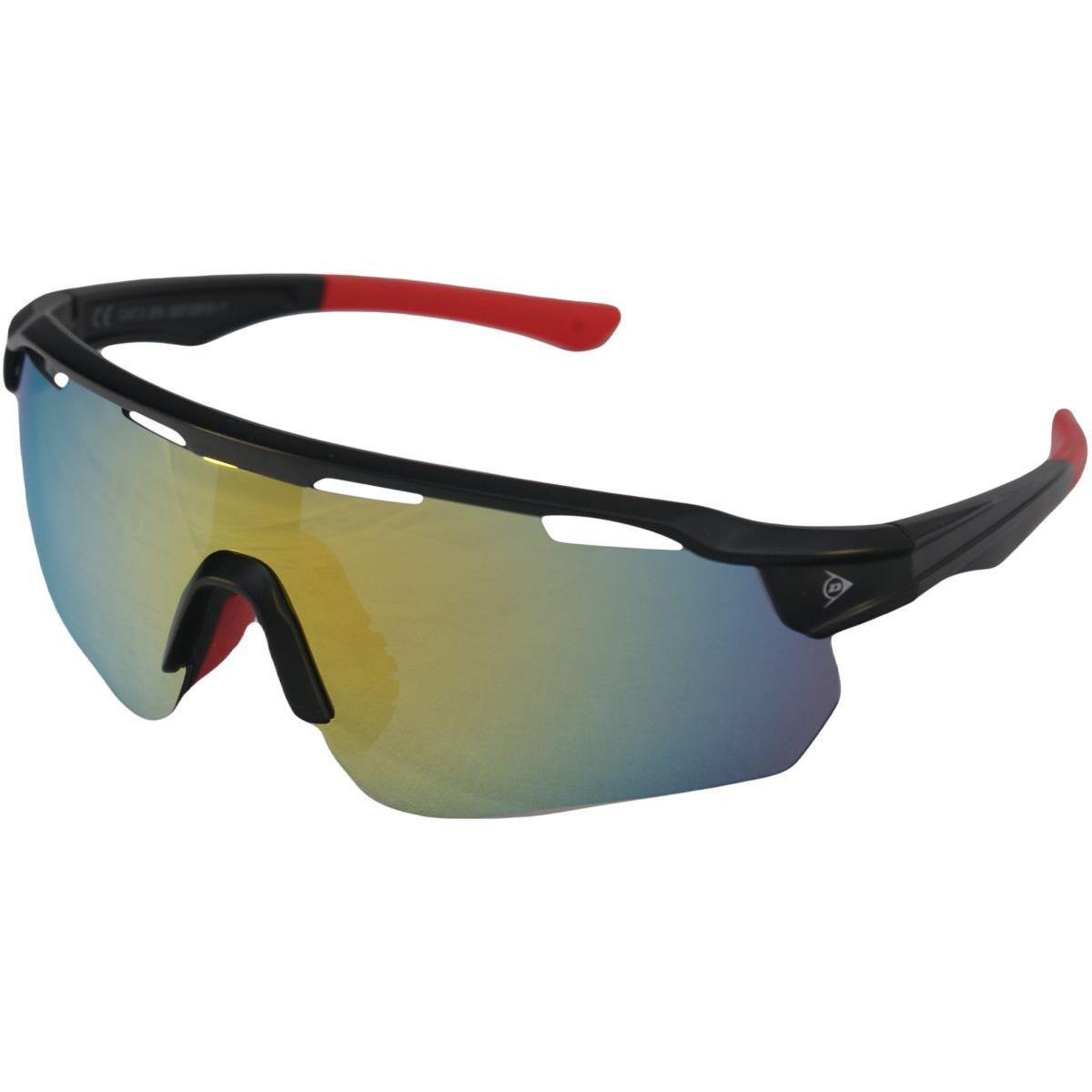 Gafas de sol ciclismo adulto lentes reflectantes diseño envolvente Dunlop 2/7