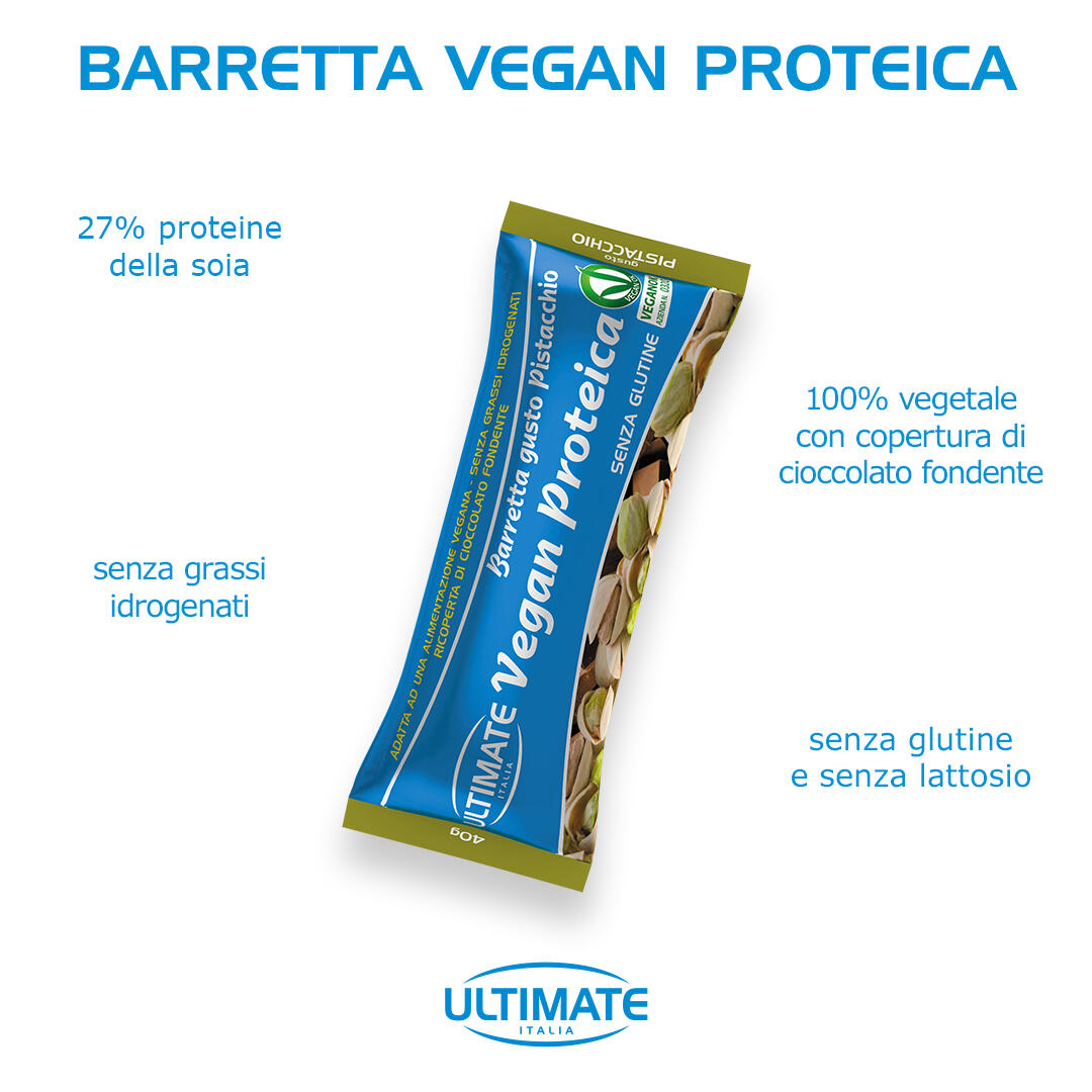 Integratore alimentare - VEGAN PROTEIN BAR PISTACCHIO - 40g 4/5