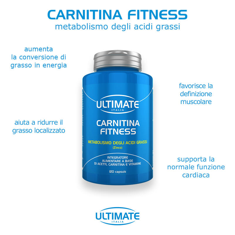 Integratore alimentare - CARNITINA FITNESS - 120 cps