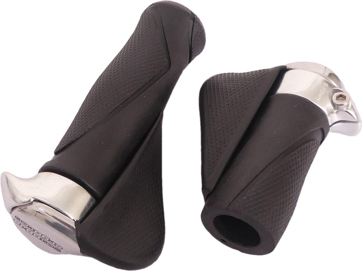 Poignée de vélo avec poignée ergonomique 130 mm 87 mm matériau kraton noir 3/3