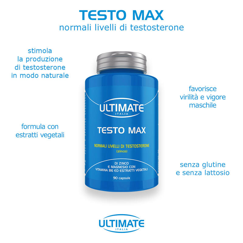 Integratore alimentare - TESTO MAX - 90 cps