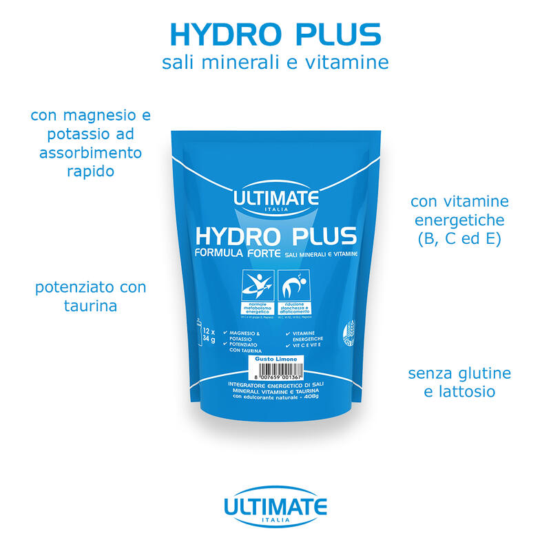 Integratore alimentare - HYDRO PLUS LIMONE -  408g