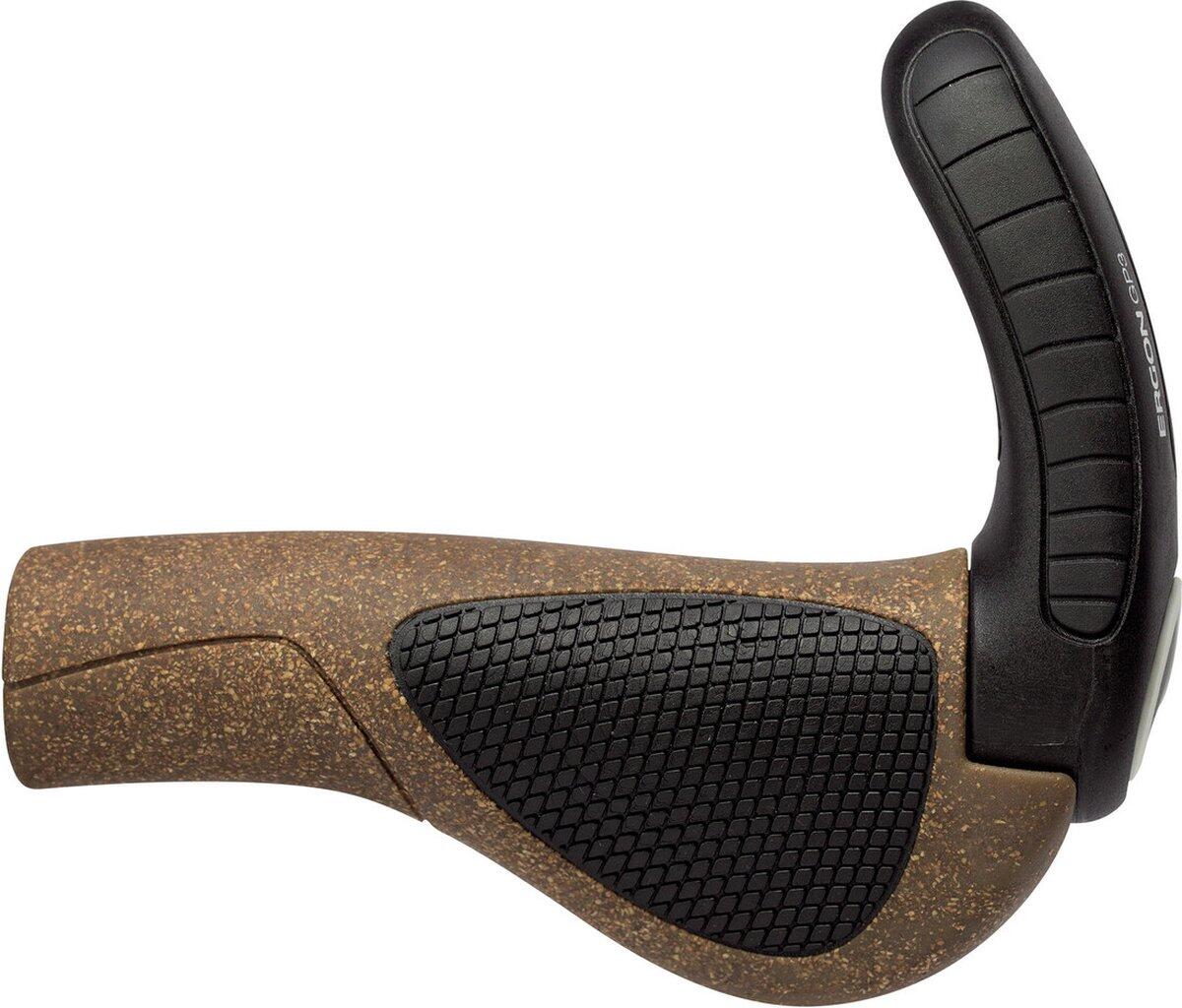 Ergon GP3 BioKork Handvatten met Bar End Bruin Zwart 3/3
