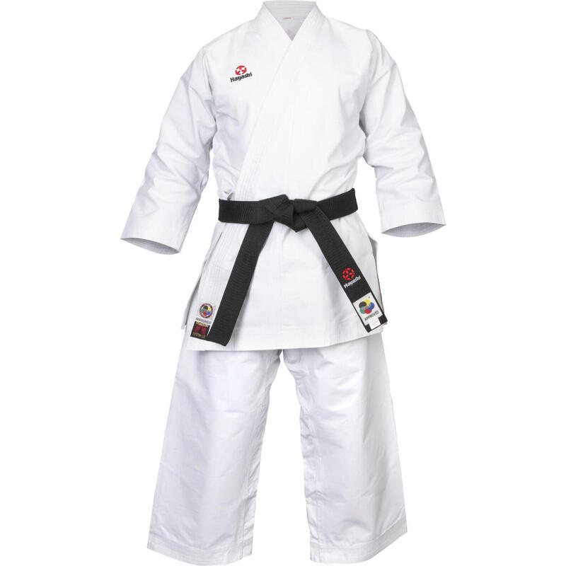 Karate-Gi Katamori, aprobat WKF, Hayashi, Alb, 140 cm