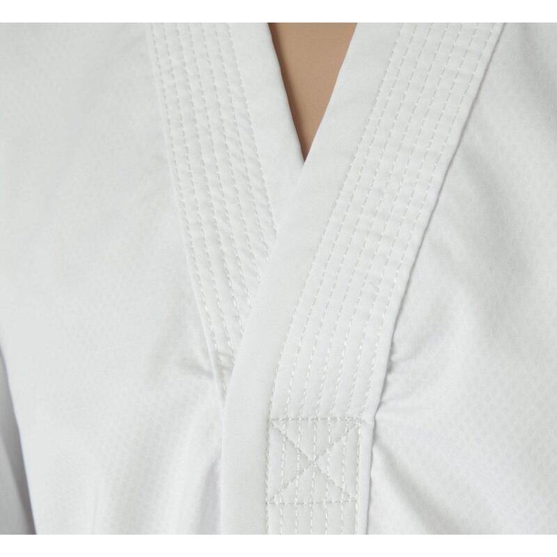 Dobok Instructor, Premium Gold, aprobat ITF, Top Ten, Alb, 4-6 Dan, 170 cm