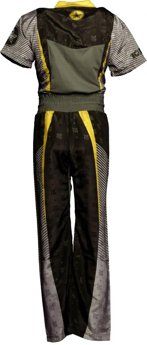 Uniforma kickboxing Big Star, Top Ten, Negru-Galben, 200 cm 2/2