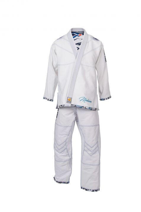 Costum de Jiu Jitsu (BJJ) Mohicans TOP TEN, Alb, 190cm