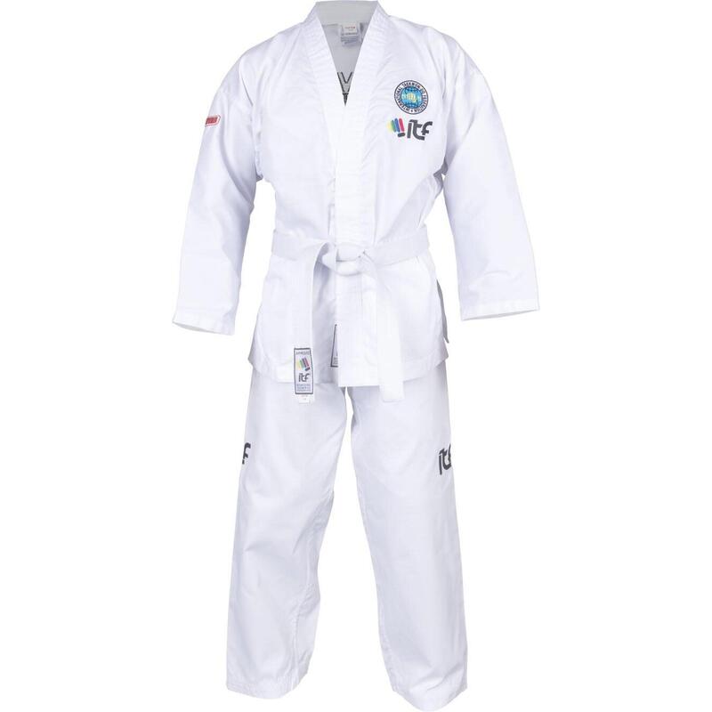 Dobok De-Luxe, aprobat ITF, Top Ten, Alb, 120 cm