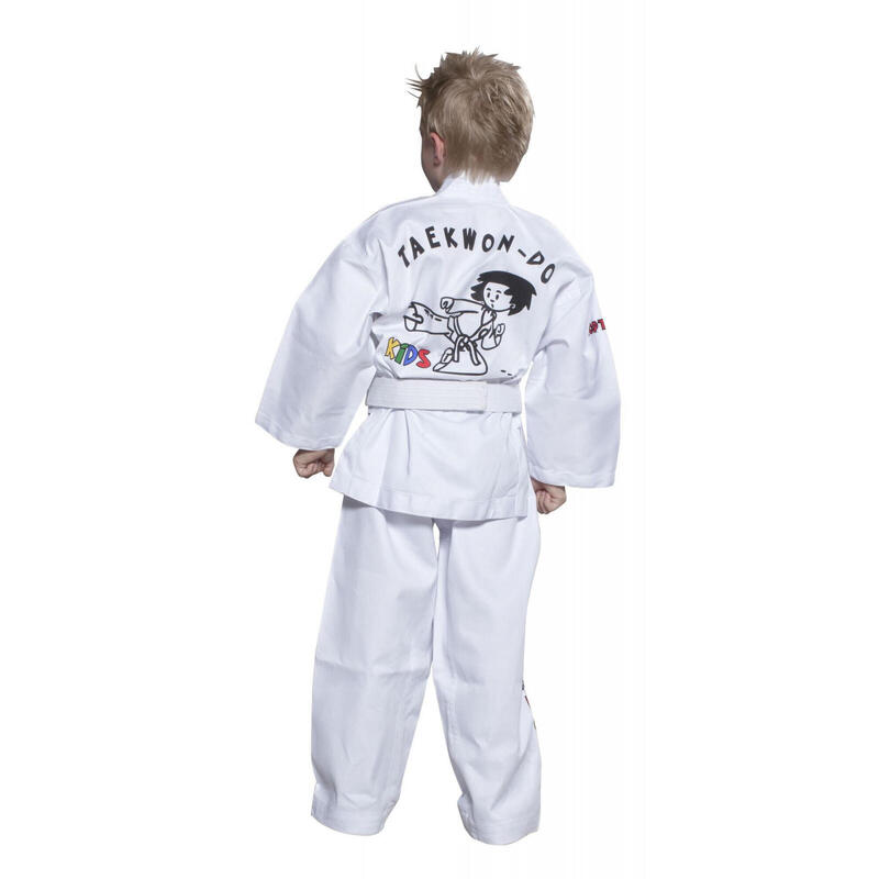 Dobok ITF KIDS, aprobat ITF, Top Ten, Alb, 140 cm