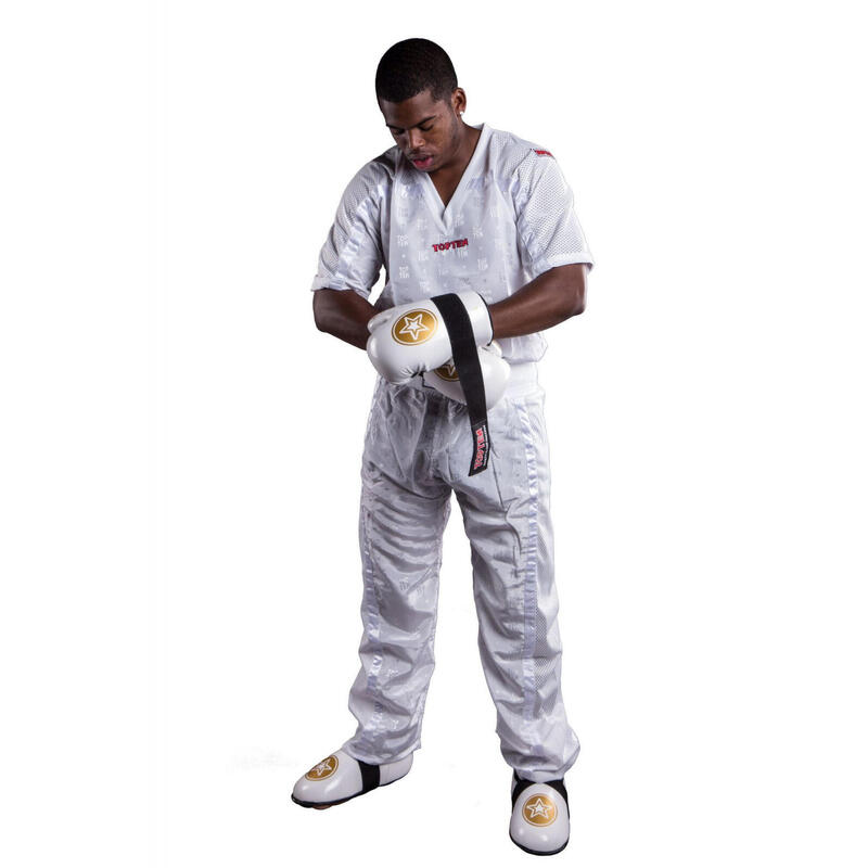 Tricou "Kickboxing Mesh", aprobat WAKO, Top Ten, Alb, L