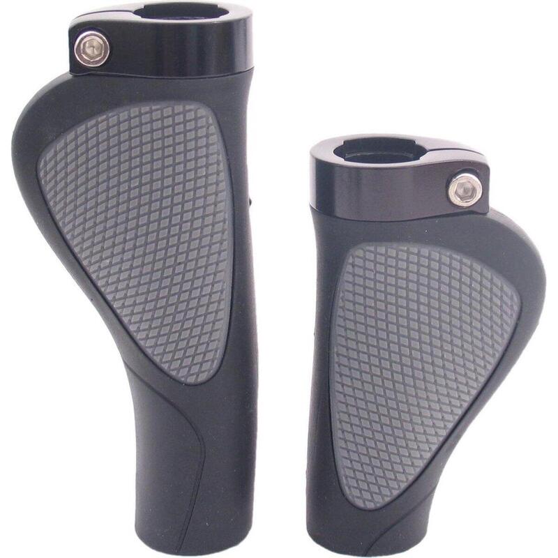 Chwyty Ergocity Plus Z Pierścieniem Blokującym - 136/95 Mm - Czarny / Szary