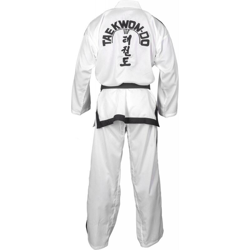Dobok Instructor, Diamond, aprobat ITF, Top Ten, Alb, 4-6 Dan, 180cm