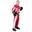 Uniforma Kickboxing „Sunrise”, aprobat WAKO, Top Ten, Alb-Rosu, 170cm