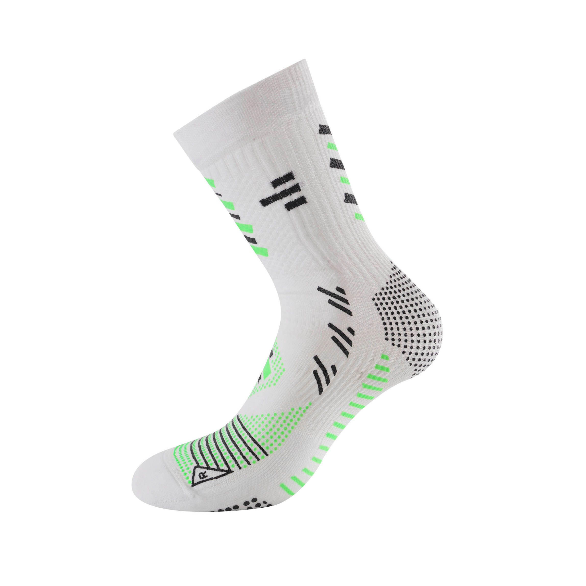 Calza da Calcio Bianca antiscivolo. Perfetto grip tra piede e scarpa. 2/7